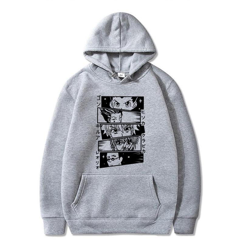 Hunter X Hunter Hoodies Anime Unisexga HxH Killua Print Streetwear Unisex Women Casual Fashion Oversized Sweatshirts Hoodie Tracksuits