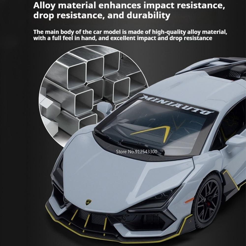 1:32 Revuelto Mansory Countach LBWK Model Toy Car Metal Body Rubber Tires High Simulation Vehicle Models Decorative Item