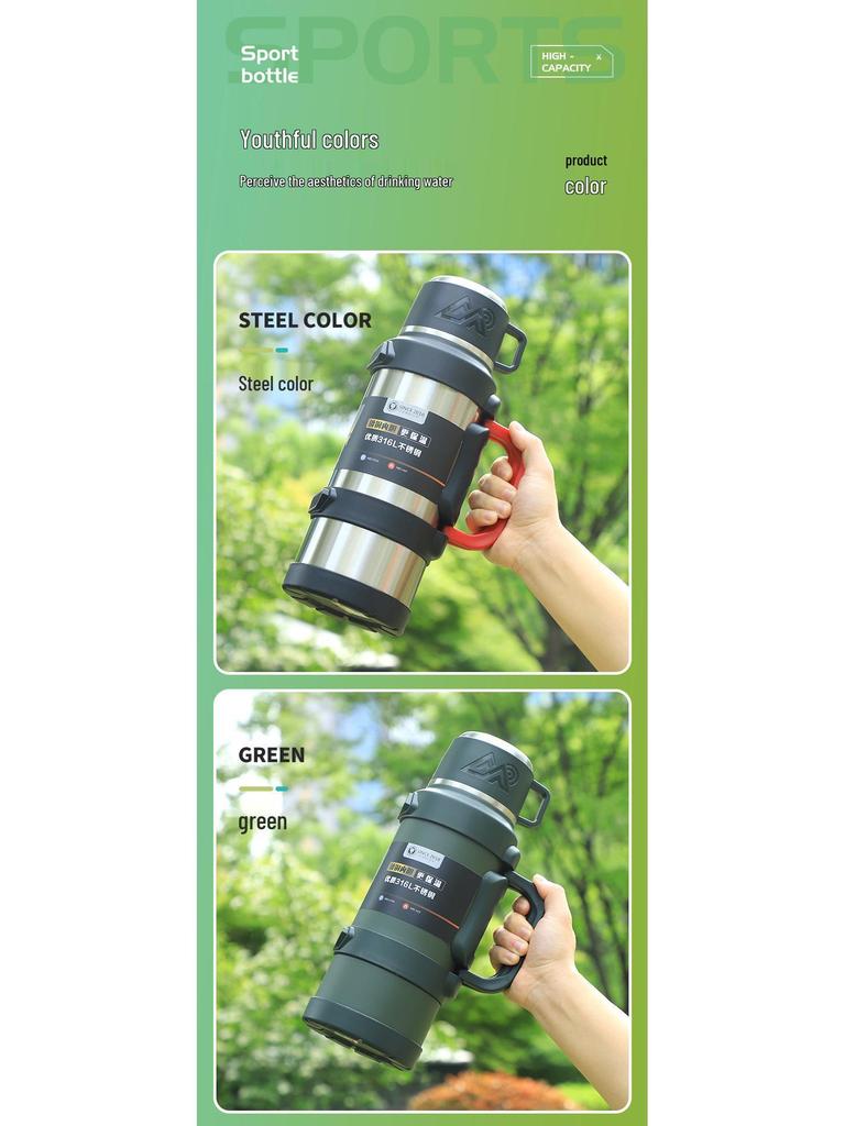 5L Stainless Steel Outdoor Insulated Thermos Kettle for Hot Water