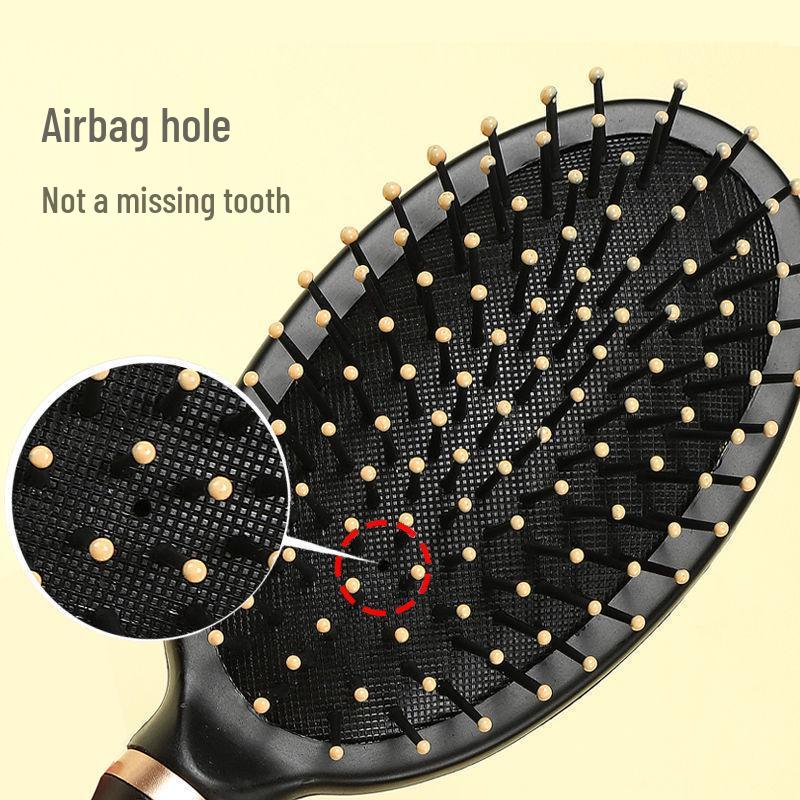 Unisex Professional Rib Air Curling & Massage Roller Comb for Long Hair