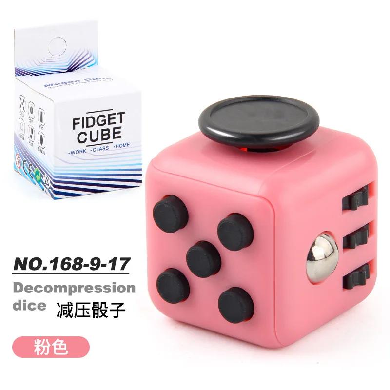 Solid Color Fidget Decompression Dice for Release Stress Autism Anxiety Relieve Adult Kids Stress Relief Anti-Stress Fidget Toys