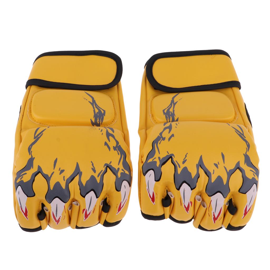 Kickboxen Sparring Grappling Handschuhe Sandsack Fingerlos