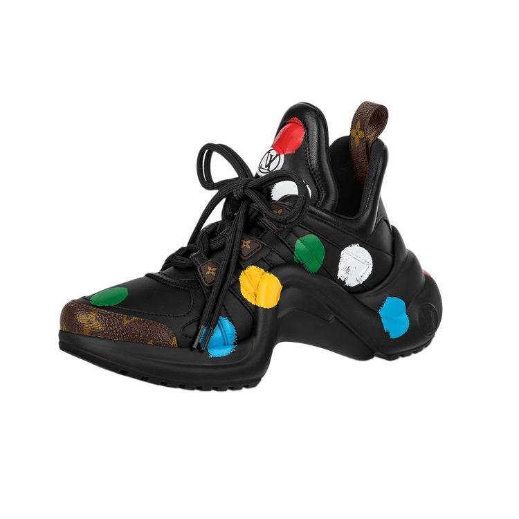 LOUIS VUITTON X Yk Academy Archlight Sneakers 'Black With Colorful Dots' Women's 1AB9RS