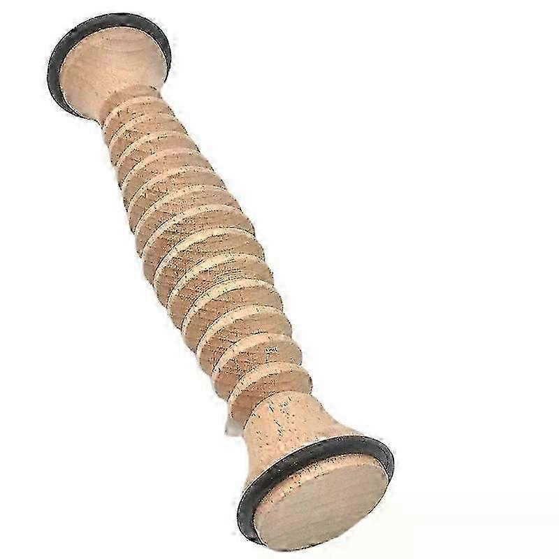 Fußmassagerolle aus Holz zur Linderung von Plantarfasziitis, Tiefengewebemassage-Tool, Stressabbau, Fußmassagerolle, Stressabbau