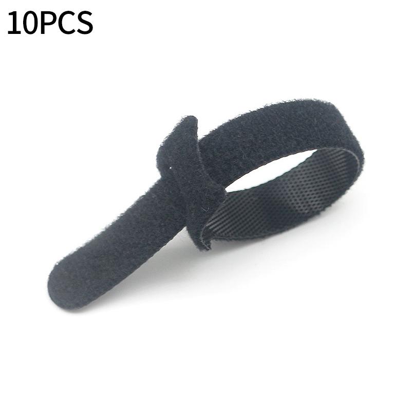 

10 шт. рослинні стяжки садові рослинні пов язки гачок петля бамбукова тростина обгортання підтримка садівничий помічник багаторазові самоблокувальні USB кабельні стяжки S 10x150mm чорний