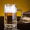 400ml 2pcs Set Craft Beer Glass with Handle Heat Thick Bottomed Beer Glass Party Transparent Drinkware Resistant Tea Water Cup