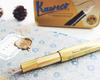 Kaweco AL Sport Fountain Pen Gift Set with Black Ink Cartridge (Medium Pen) (Brass)