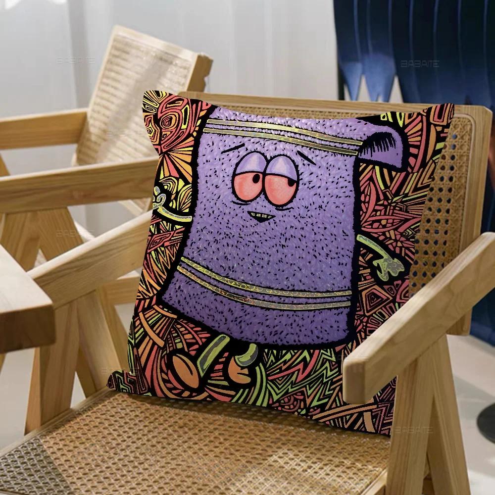 Purple Eyes Towelie Pillow Anime Pillow Sofa Bed Head Pillow Cover Cushion Cover 45x45 cm Fashion