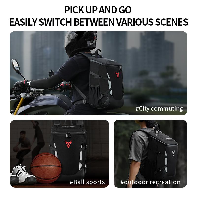 MOTOCENTRIC New Motorcycle Backpack Waterproof Outdoor Sports Riding Helmet Locomotive Backpack Business Travel Laptop Bag
