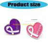 F26C 10Pcs Awareness Brooch Heart Alloy Pin Awareness Lapel Pins with Back Clasp For Healthcare Workers