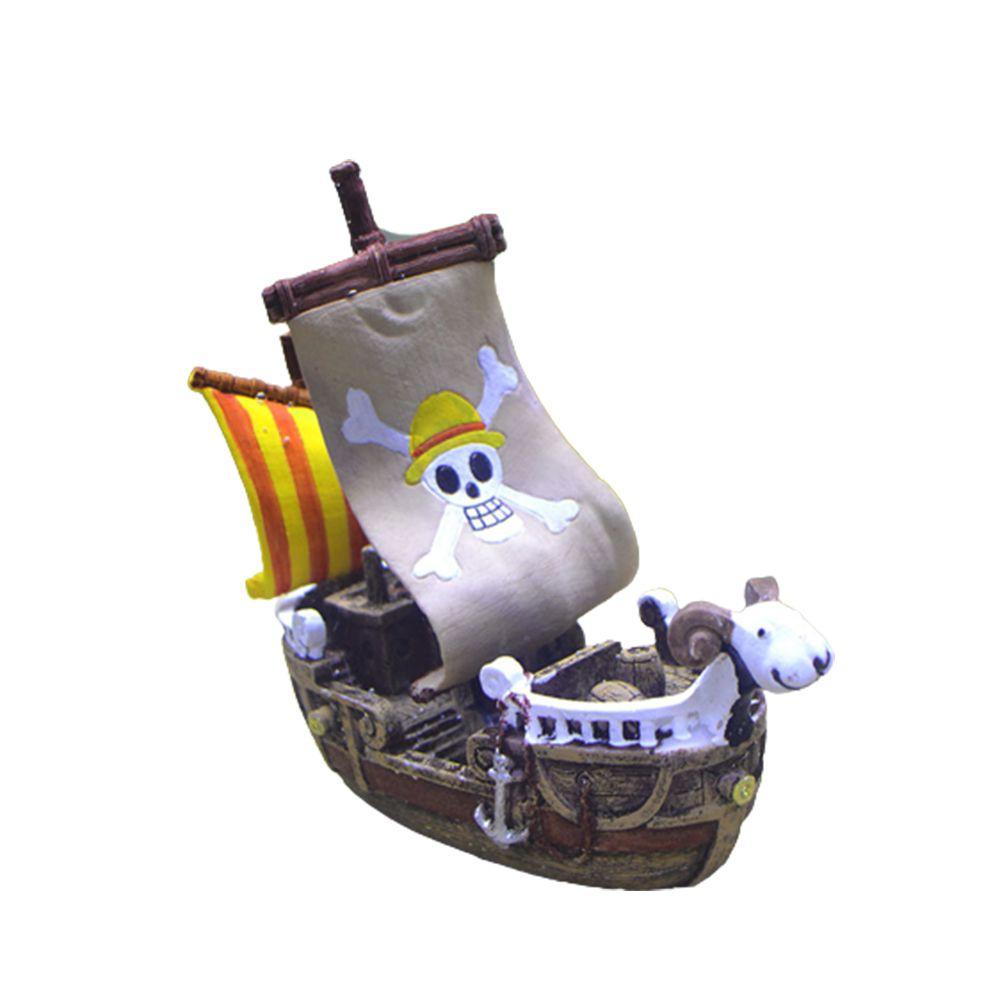 

Фигурка Кусок Один Аквариум Парусник Украшение Декорация Подарок Креветка Рыба Черепаха GoingMerry