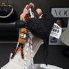 Trendy Fashion Plush Love Beaded Mobile Phone Lanyard High-value Niche Bag -loss Pendant Car Ornament Chain