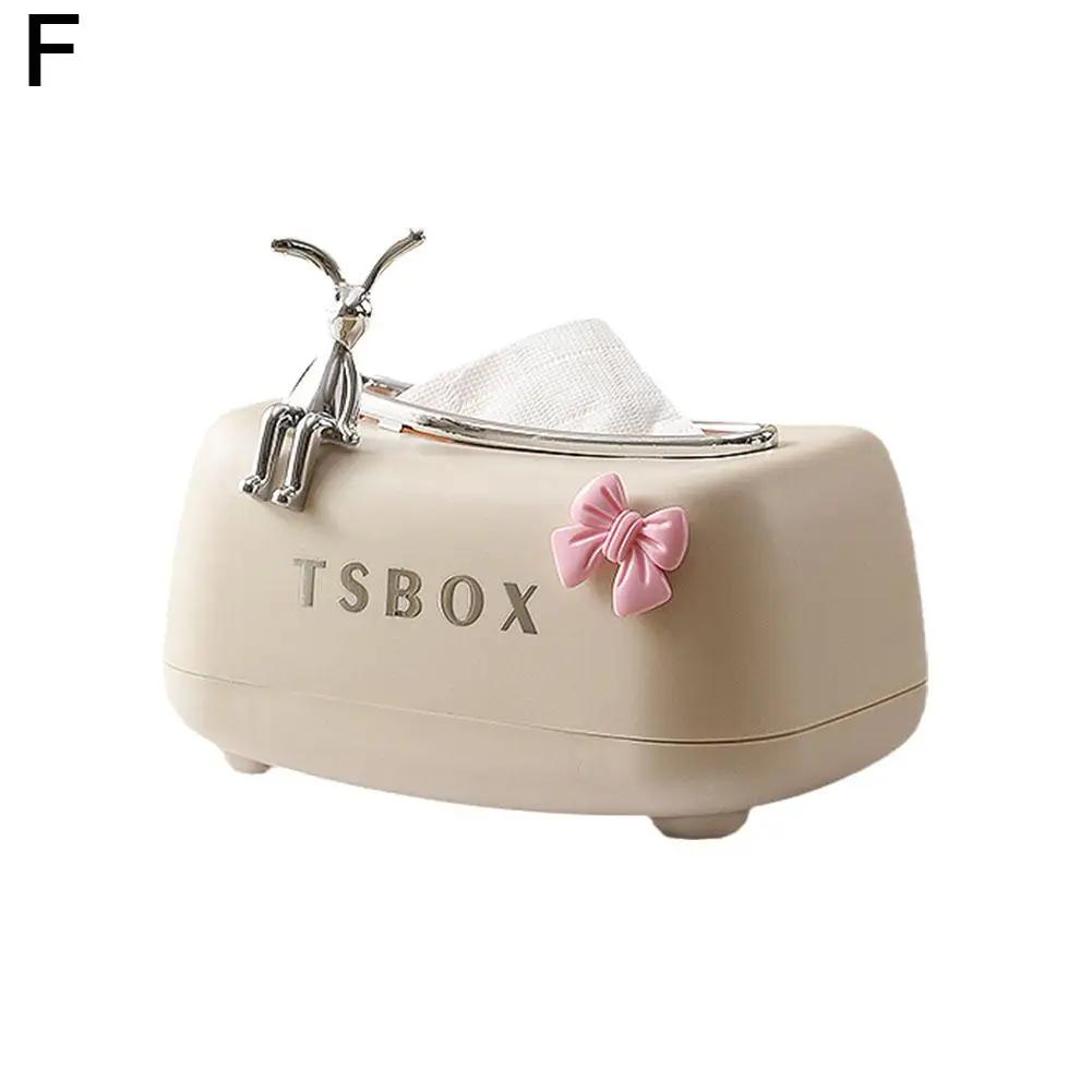 Napkin Box With Spring Household Tissue Case Spring Storage Kitchen Paper Container Paper Box Tissue Cute Storage Towel U3E2