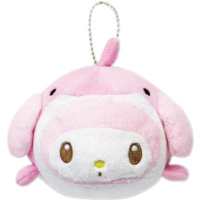 Hatayama Shoji Sanrio Daifuku-shaped Mascot Pouch, Sea Creatures, My Melody, Approx. H7.5 X W10cm, Product Number: 63203236