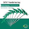 SATA T-Handle Hex Key Wrench Set 2MM-10MM, L-Shape, Metric (83305-83316)