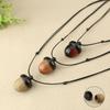 Retro Twist Ebony Acorn Pendant Gawu Box Long Necklace Simple Literary Men and Women Jewelry Wishing Bottle Jewelry