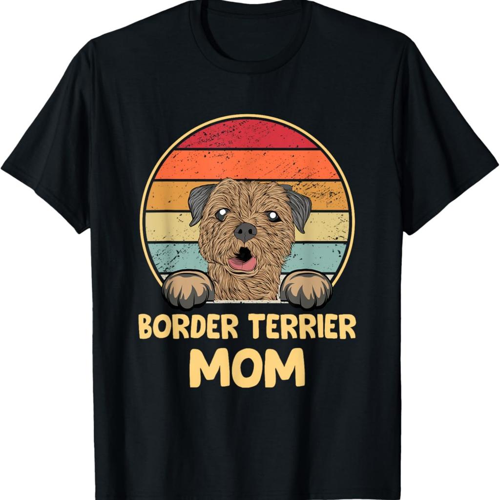 Border Terrier Mom Dogs Mama T-Shirt