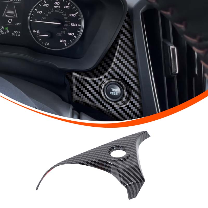 ABS Carbon Fiber For Subaru Forester 2026+ Center Control Shift Panel Air Outlet Frame Glass Lift Frame Sticker Accessories