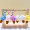 Handmade Woolen Woven Ice Cream Keychain, Simulated Ice Cream Cone Bag, Small Pendant, Cute Hanging Decoration, Small Gift