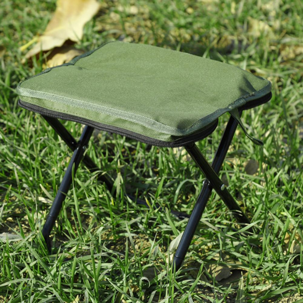Foldable Camping Chair with 198.4 Lbs (90 Kg) Load Capacity Built-in Storage Portable Convenient for Fishing Climbing Camping