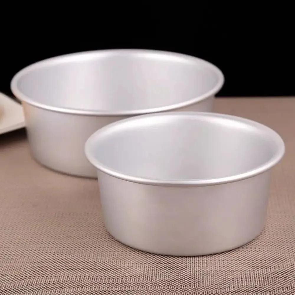 45678910 Inch Metal Round Cake Mold Aluminium Alloy Non-Stick Cake Pan Mousse Cake Tray Baking Tool