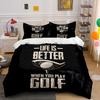 Golf Ball and Text. Bedding Sets Duvet Cover Sets Duvet Covers Pillowcases(1 * Duvet Cover 2 * Pillowcases Without Duvet Insert)