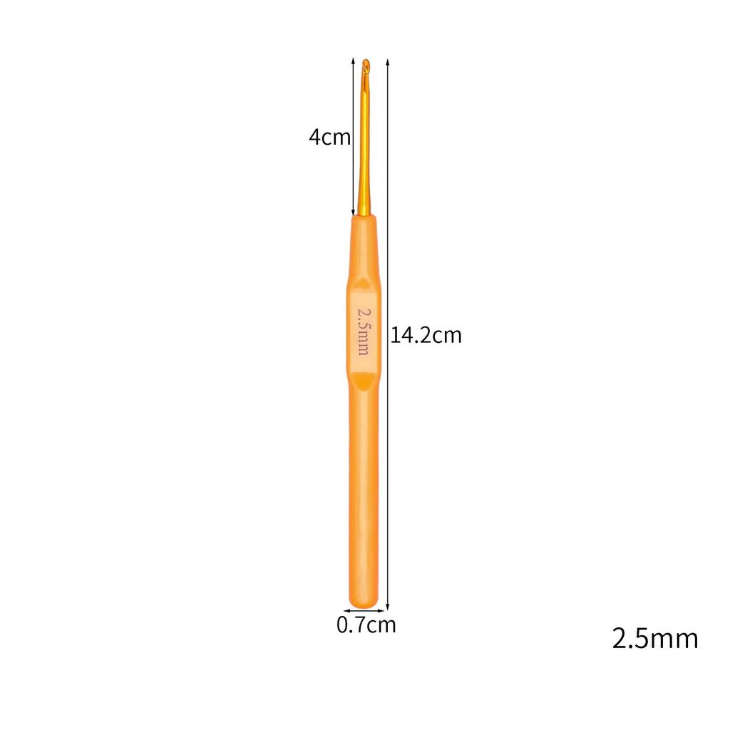 2-7mm Crochet Hooks Multifunctional Plastics Handle Aluminum Knitting Needles for Yarn DIY Craft Nice Gift Women Knitting Tools