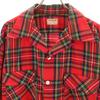 McGregor 50s Vintage Tartan Check Pattern Long Sleeve Open Collar Shirt Men's Used