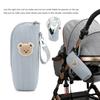 Borsa termica per biberon con design a orso Portabiberon portatile Conservazione del latte materno Controllo della temperatura Organizzatore da viaggio per asilo nido
