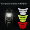 Autocolante aripioare cu dungi stea săgeată motocicletă reflectorizante autocolante auto motocicletă scuter siguranță conducere avertisment refit accesorii