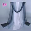 Supply imitation silk georgette silk scarf, popular bright and gradual change of color accessories scarf
