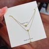 Korean 18K Gold Titanium Steel Women's Clavicle Necklace - Versatile, High-End, Non-Fading Temperament Choker.