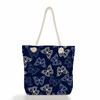Multifunctional Butterfly Printed Thick Rope Shoulder Beach Bag Casual large capacity handbag 7614