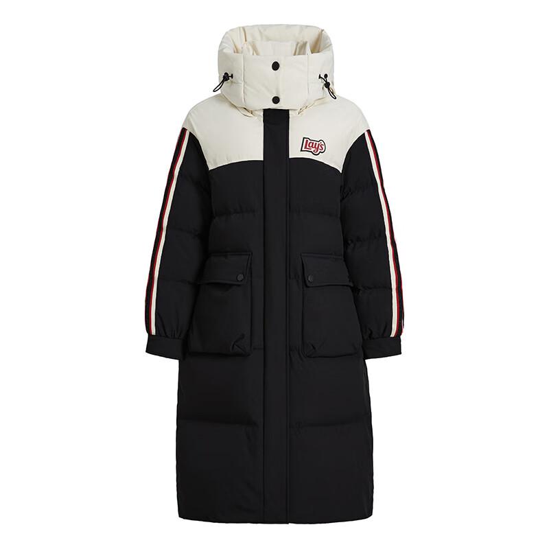 

Длинный пуховик с капюшоном для пары Yaya x Lays L