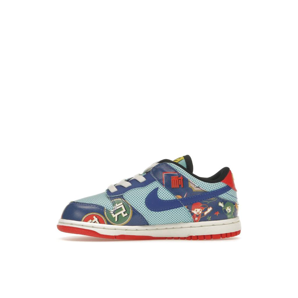 Nike Dunk Low BT Chinesisches Neujahr - Feuerwerkskörper Baby-Sneakers Rot Copa Hyper-Blau DD8480-446