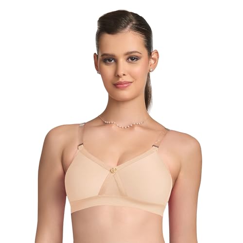 Trylo Alpa Strapless Women'S Bra Hoisery Cotton D-Cup Skin 38