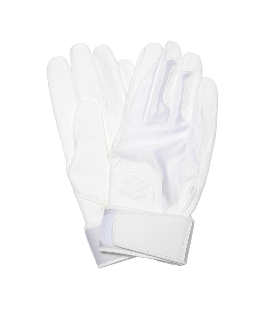 ZETT Batting White BG11003HSA Glove, Ambidextrous, (1100), Large,