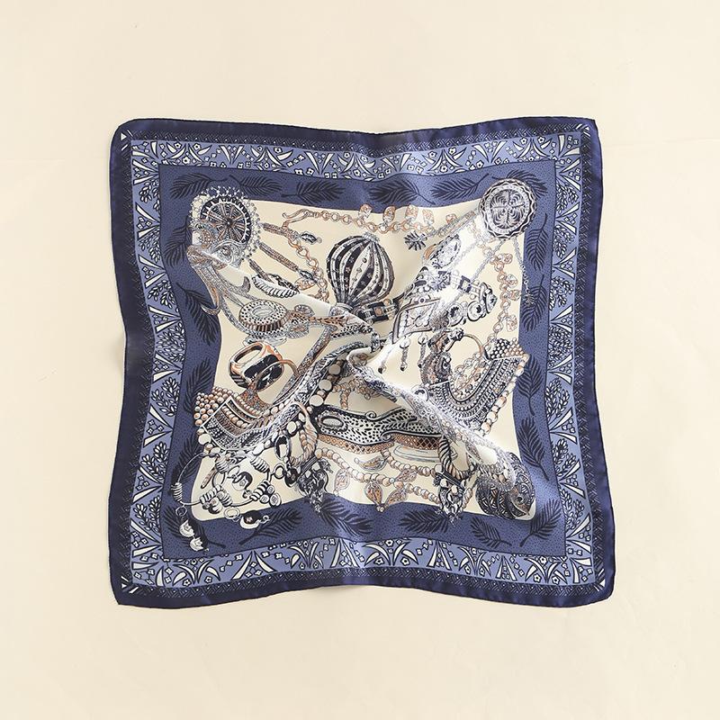 Vintage cashew flower square scarf decorative pants scarf hip-hop small scarf men and women paisley pattern silk scarf women