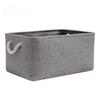 Desktop Miscellaneous Clothing Storage Rack Thick Cotton and Linen Solid Color Storage Basket Household Folding Storage Box