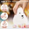 Usb Rechargeable Cute Animal Shape Silicone Night  Light Remote Control Portable Color-changing