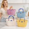Plastic Bath Product Storage Basket Waterproof Fruit Storage Basket  Vegetable Buying