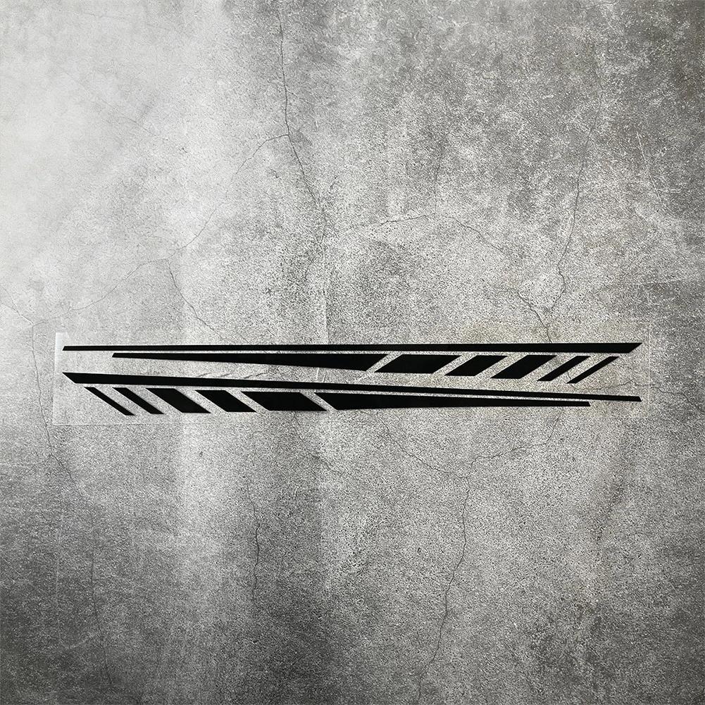 2Pcs Motorcycle Body Decal Waistline Side Skirt Stripe Graphics Removable Sticker for E-bike Fit