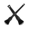 Car Dust Brush 2 Size Set Soft Bristle Car Wash Goods Interior Cleaning Dust Removal Gap Cleaning Detail Care Car Life (Black)