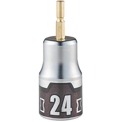 Kyoto Machinery Tools Impregnable Impact 24mm Short Socket Bit Hexagonal (KTC) BZP63S-24
