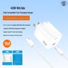 45W GaN Charger: PD Fast Charging Type-C for Phones, Tablets, Laptops