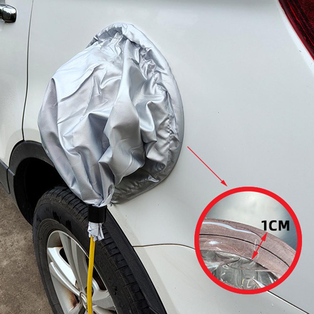

Waterproof Portable Electric Vehicle Charger Cover Dustproof Rain Snow Protection for EV Charging Ports Suitable for Outdoor Use срібний