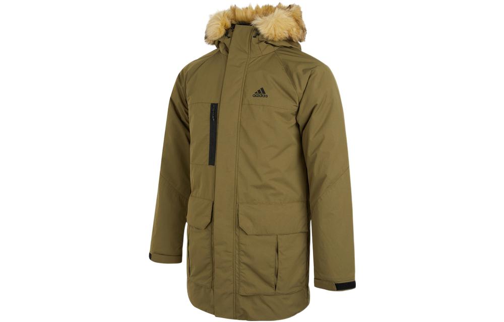 Adidas Down Jackets Men s Green Hooded Moderate Other H20765 XL