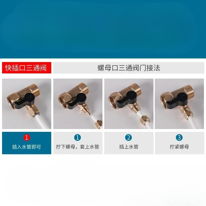1/4" 3/8" 1/2" BSP Außengewinde Schnellkupplung Kugelhahn T-Stück 3 Wege POM / Legierung / Messing Wasserfilter Umkehrosmoseanlage