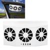 Car Exhaust Fan Solar Powered 3 Fans Ventilation Cooling Odor and Humidity Removal Auto Ventilator
