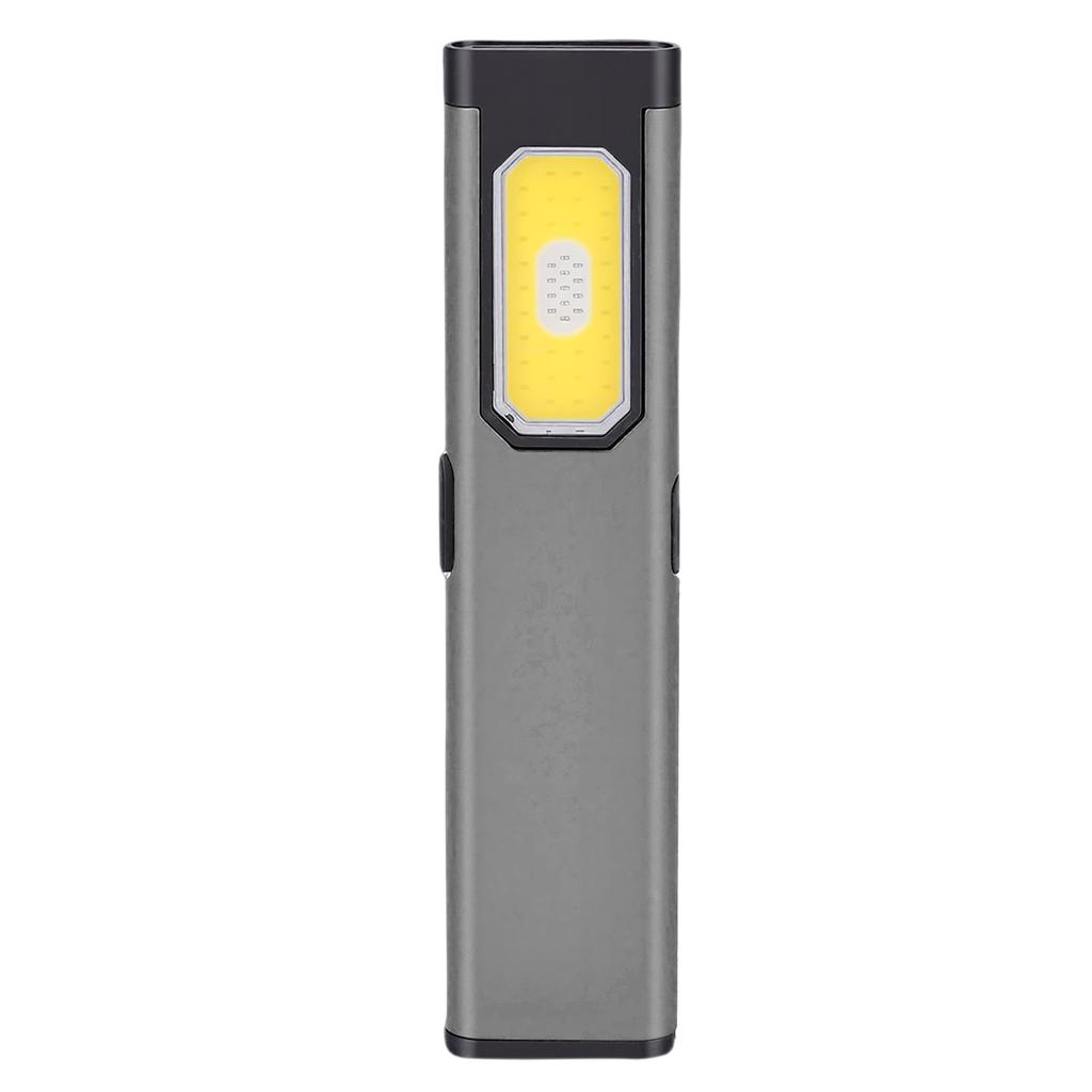 Magnetic EDC Flashlight Waterproofing 5 Gears Lighting Adjustable Portable Flat Pocket Flashlight for Camping Black